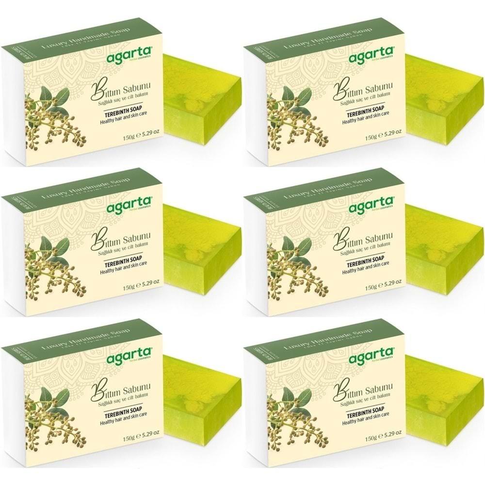 Agarta El Yapımı Doğal Sabun 150GR Bıttım (6 Lı Set)