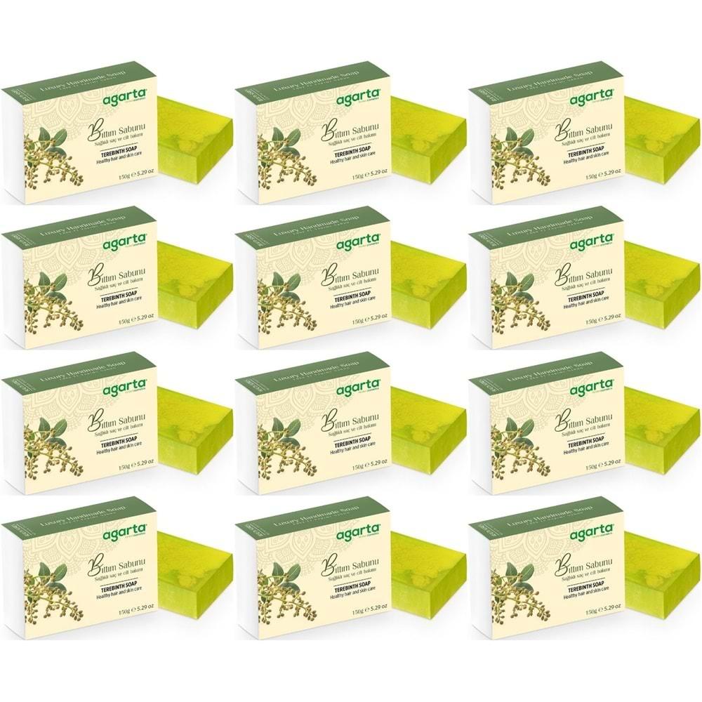 Agarta El Yapımı Doğal Sabun 150GR Bıttım (12 Li Set)
