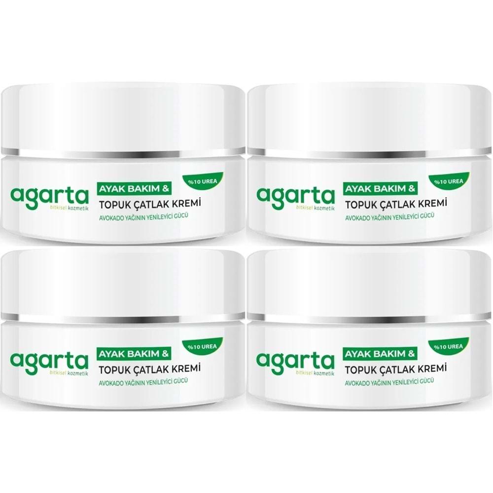 Agarta Ayak ve Topuk Çatlak Bakım Kremi 100ML (4 Lü Set)
