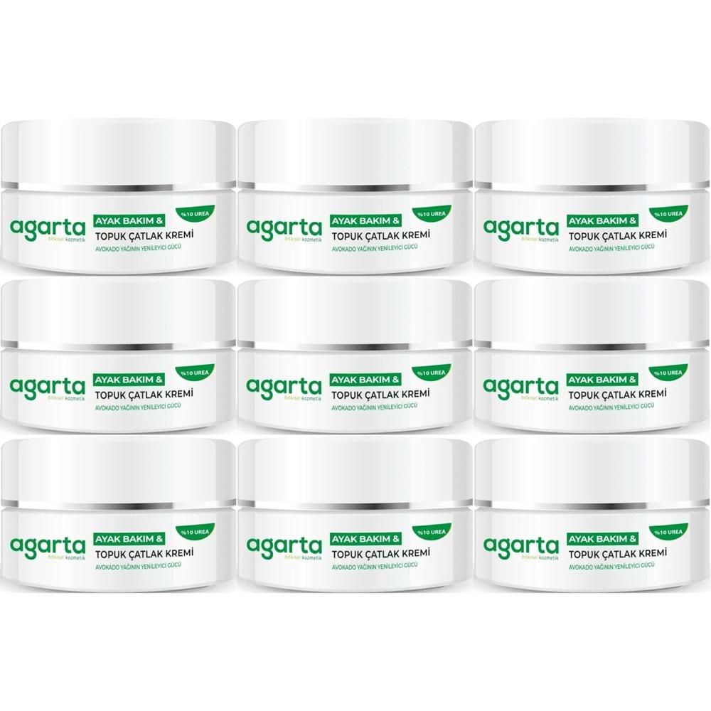 Agarta Ayak ve Topuk Çatlak Bakım Kremi 100ML (9 Lu Set)