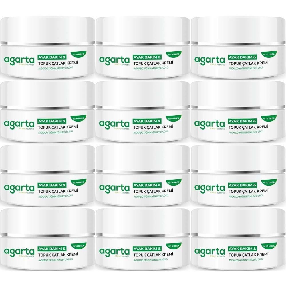 Agarta Ayak ve Topuk Çatlak Bakım Kremi 100ML (12 Li Set)