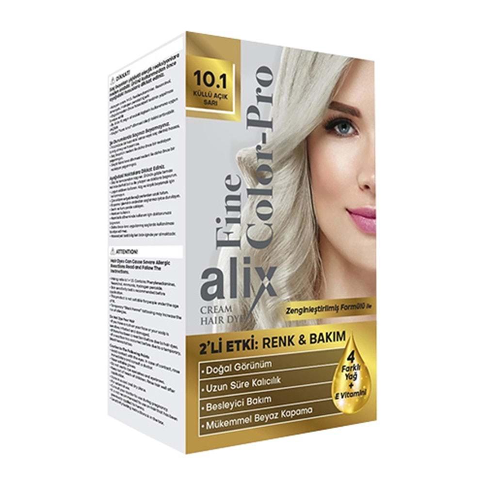 Alix 50ML Kit Saç Boyası 10.1 Küllü Açık Sarı (3 Lü Set)