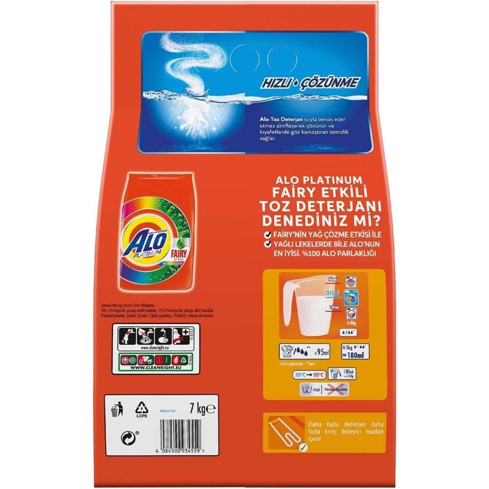 Alo Matik Toz Çamaşır Deterjanı 14KG Kar Çiçeği Ferahlğı / Renkliler ve Beyazlar (92 Yıkama) (2PK*7KG)