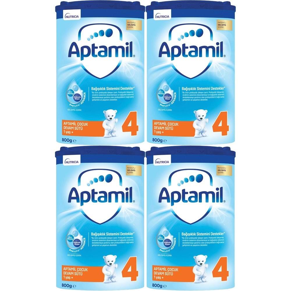 Nutrıcıa Aptamil 800GR Devam Sütü No:4 (1 Yaş ve Üzeri) (4 Lü Set)