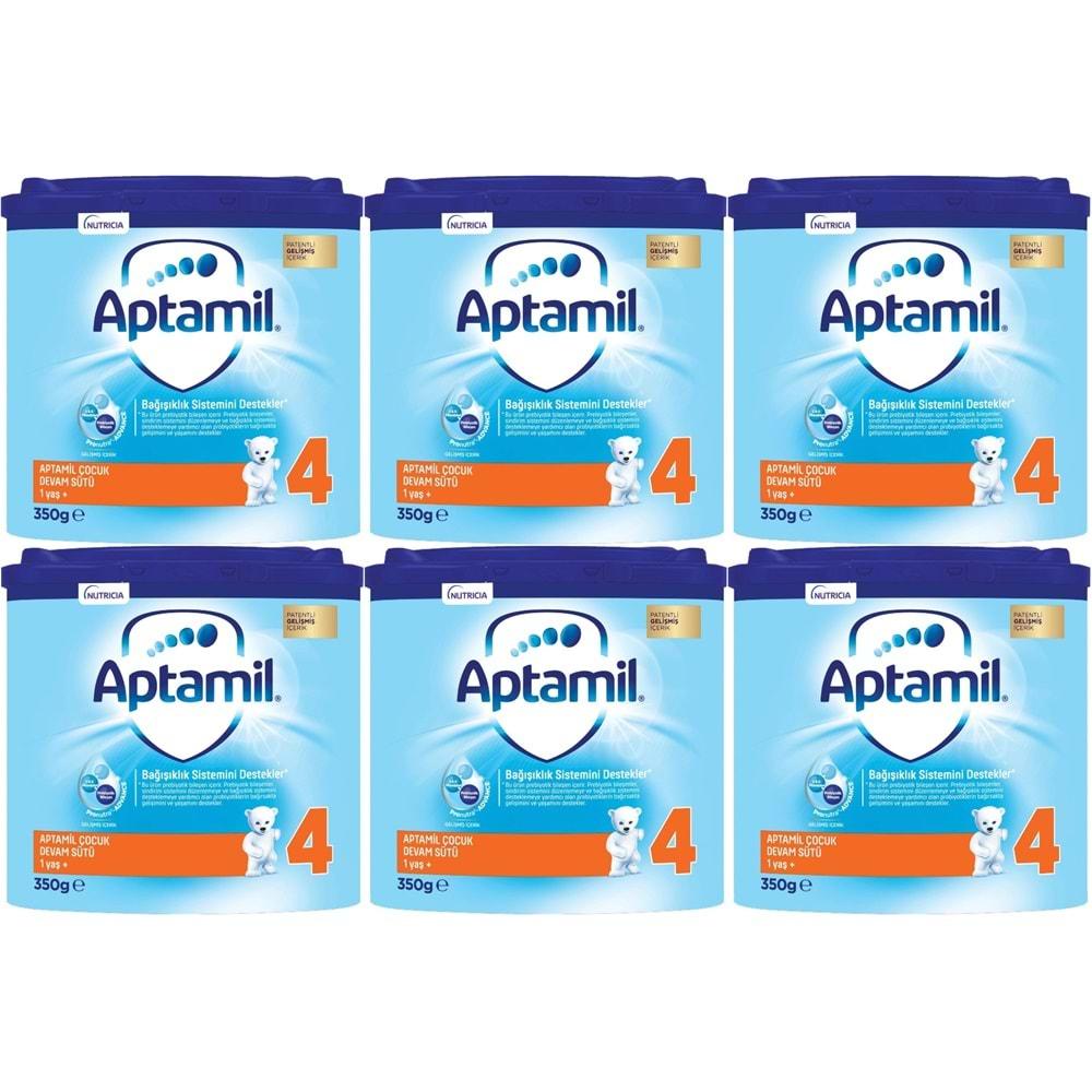 Nutrıcıa Aptamil 350GR Devam Sütü No:4 (1+Yaş) (6 Lı Set)