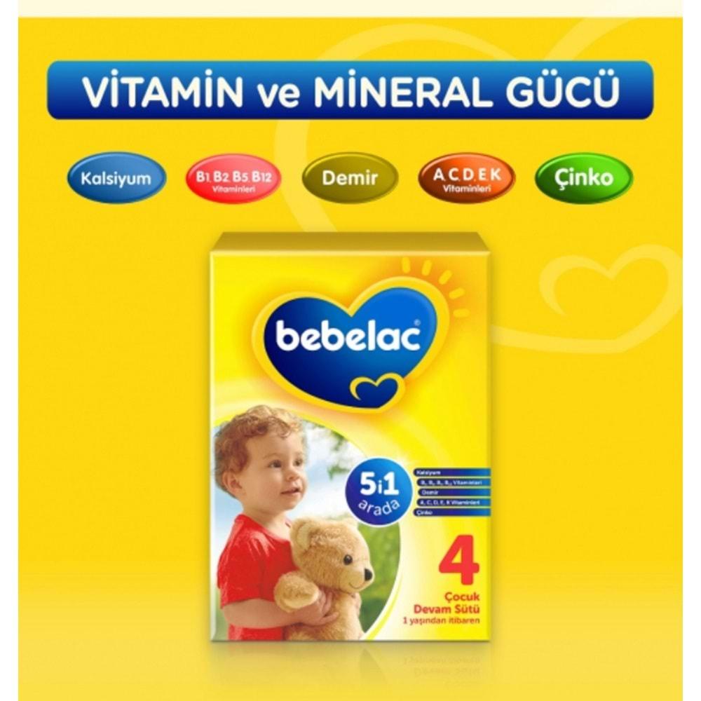 Bebelac 800GR No:4 Devam Sütü (1+ Yaş) (4 Lü Set)