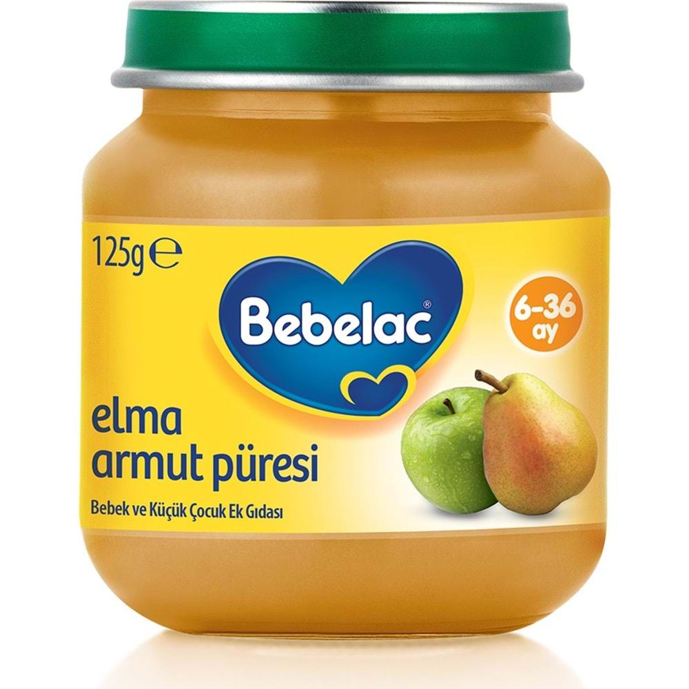 Bebelac Kavanoz Maması Püre 125GR Elma Armut (3 Lü Set)