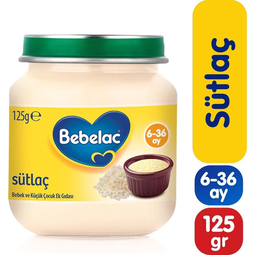 Bebelac Kavanoz Maması Püre 125GR Sütlaç (2 Li Set)