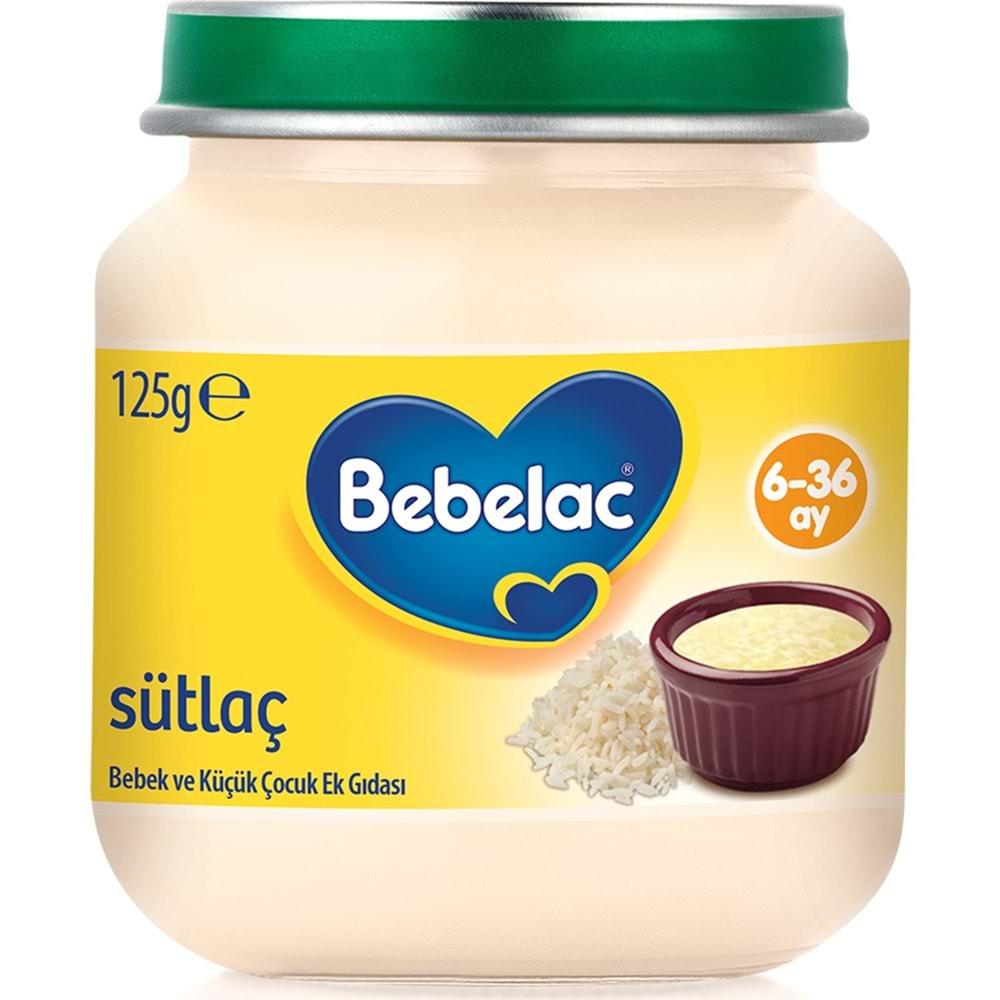 Bebelac Kavanoz Maması Püre 125GR Sütlaç (5 Li Set)