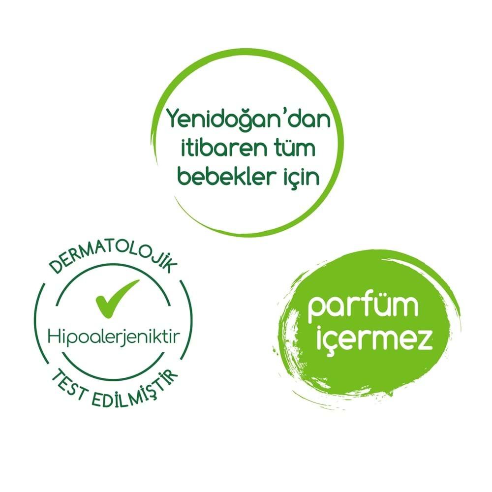 Bebem Natural Islak Bebek Mendili Narin Dokunuş / Yenidoğan 90 Yaprak Plastik Kapaklı 9 Lu Set