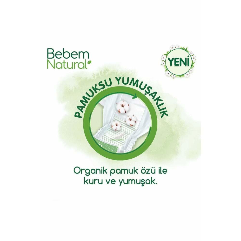 Bebem Bebek Bezi Natural Beden:5 (11-18Kg) Junior 240 Adet Aylık Ultra Fırsat Pk