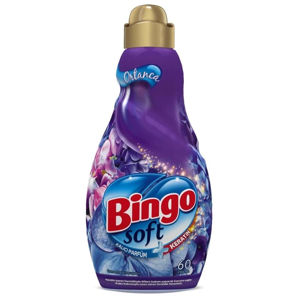 Bingo Soft Çamaşır Yumuşatıcı Konsantre 1440ML Ortanca (9 Lu Set)