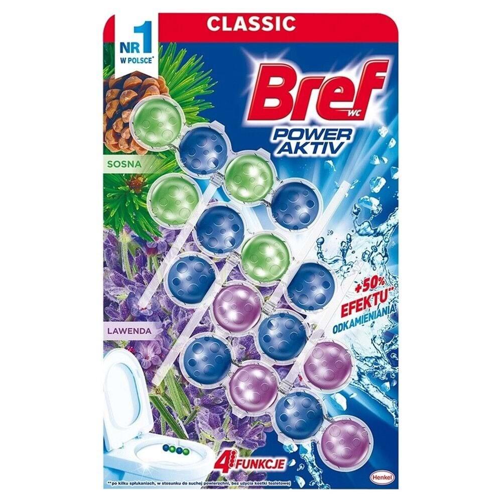 Bref Power Aktiv Klozet Bloğu Çam ve Lavanta Kokulu (8 Li Set) (2PK*4)