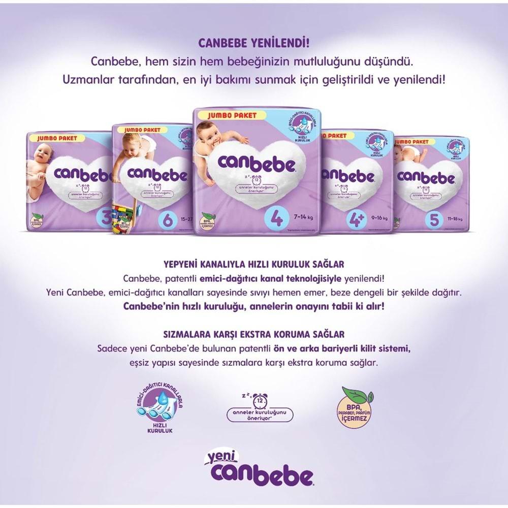 Canbebe Bebek Bezi Beden:6 (15-27Kg) Extra Large 128 Adet Avantaj Fırsat Pk