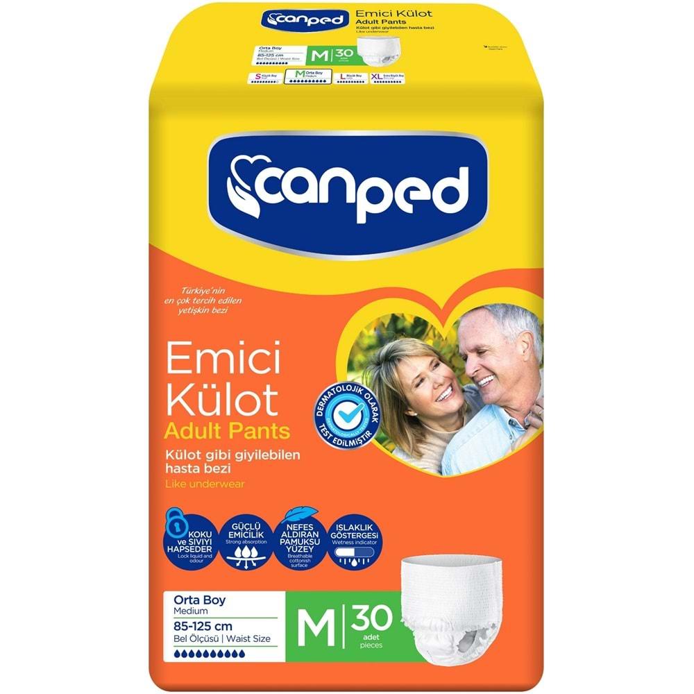 Canped Emici Külot Hasta Bezi Dev Eko Pk 60 Adet Orta (2Pk*30)