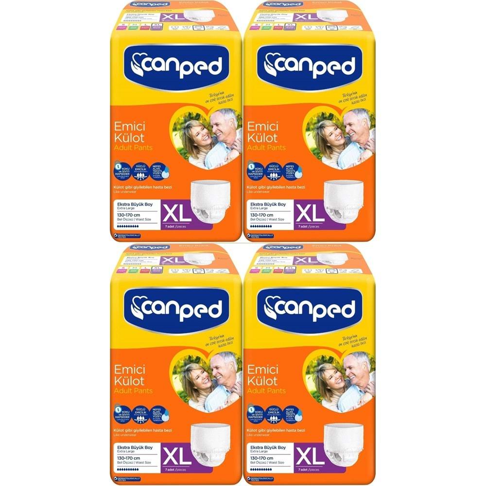 Canped Emici Külot Hasta Bezi XL-Extra Large Büyük Adet 28 (4PK*7)