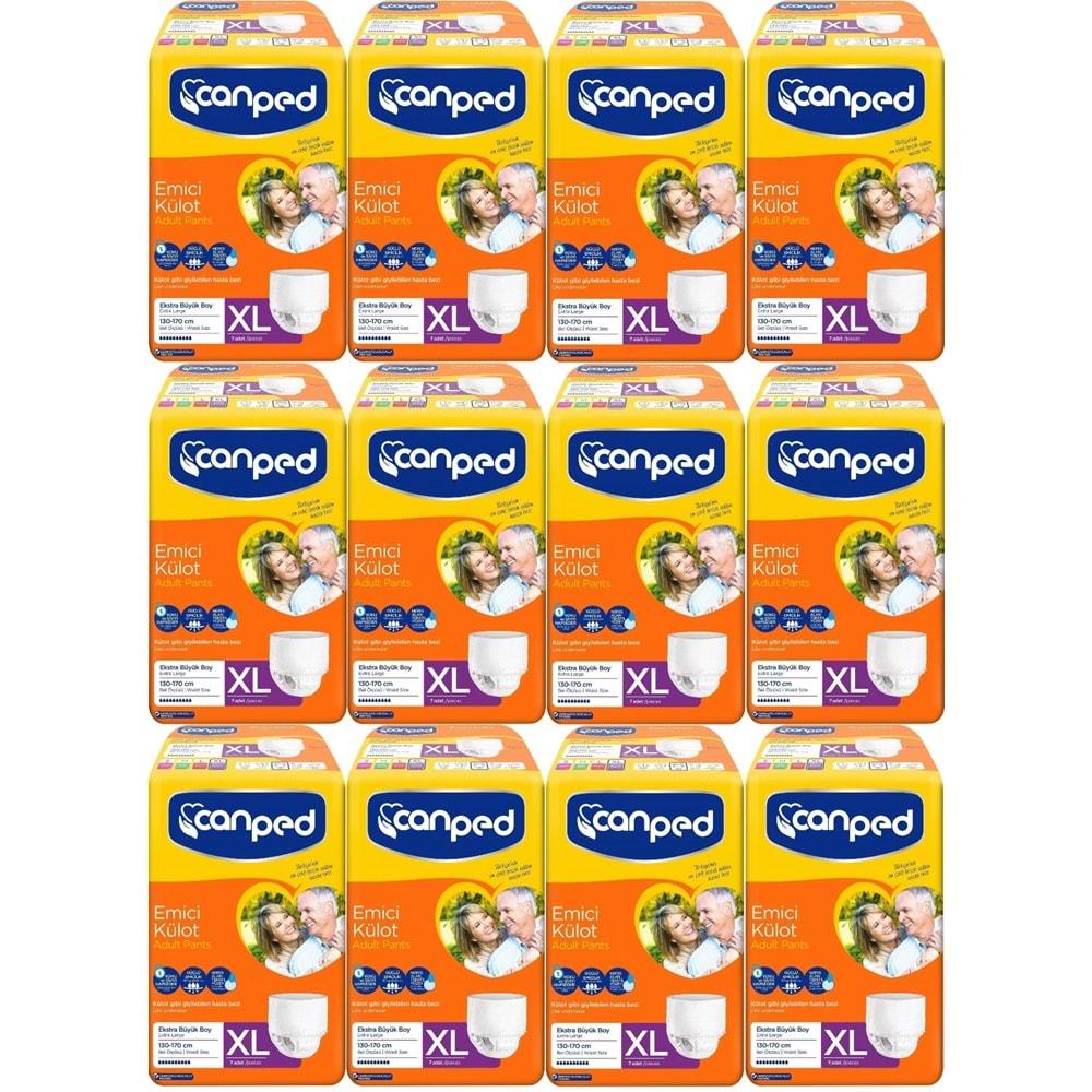 Canped Emici Külot Hasta Bezi XL-Extra Large Büyük Adet 84 (12PK*7)