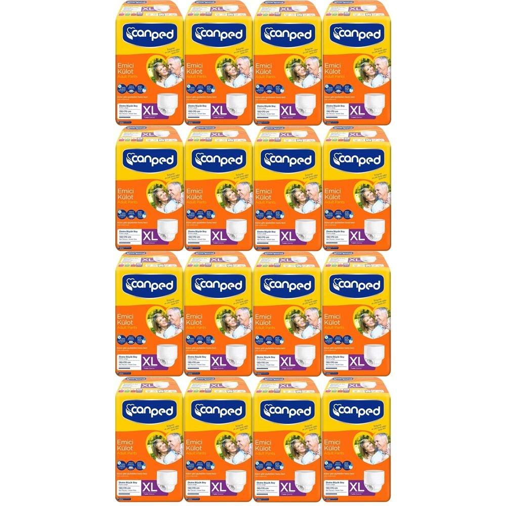 Canped Emici Külot Hasta Bezi XL-Extra Large Büyük Adet 112 (16PK*7)