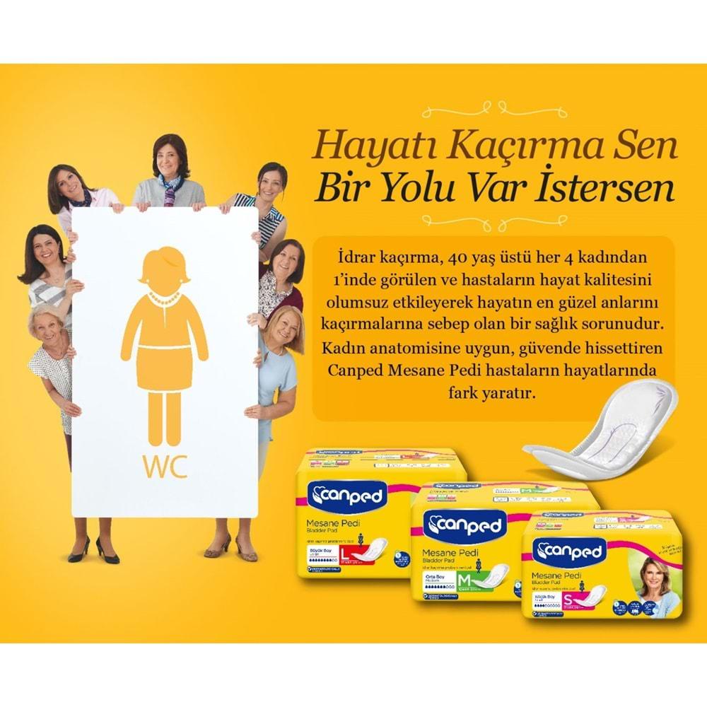 Canped Mesane Pedi Klasik L - Large - Büyük Boy 50 Adet (5PK*10)