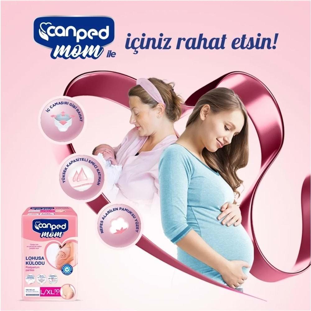 Canped Mom Lohusa Külodu - Külot Bez L - Large - Büyük / XL - Extra Large - 40 Adet (4PK*10)