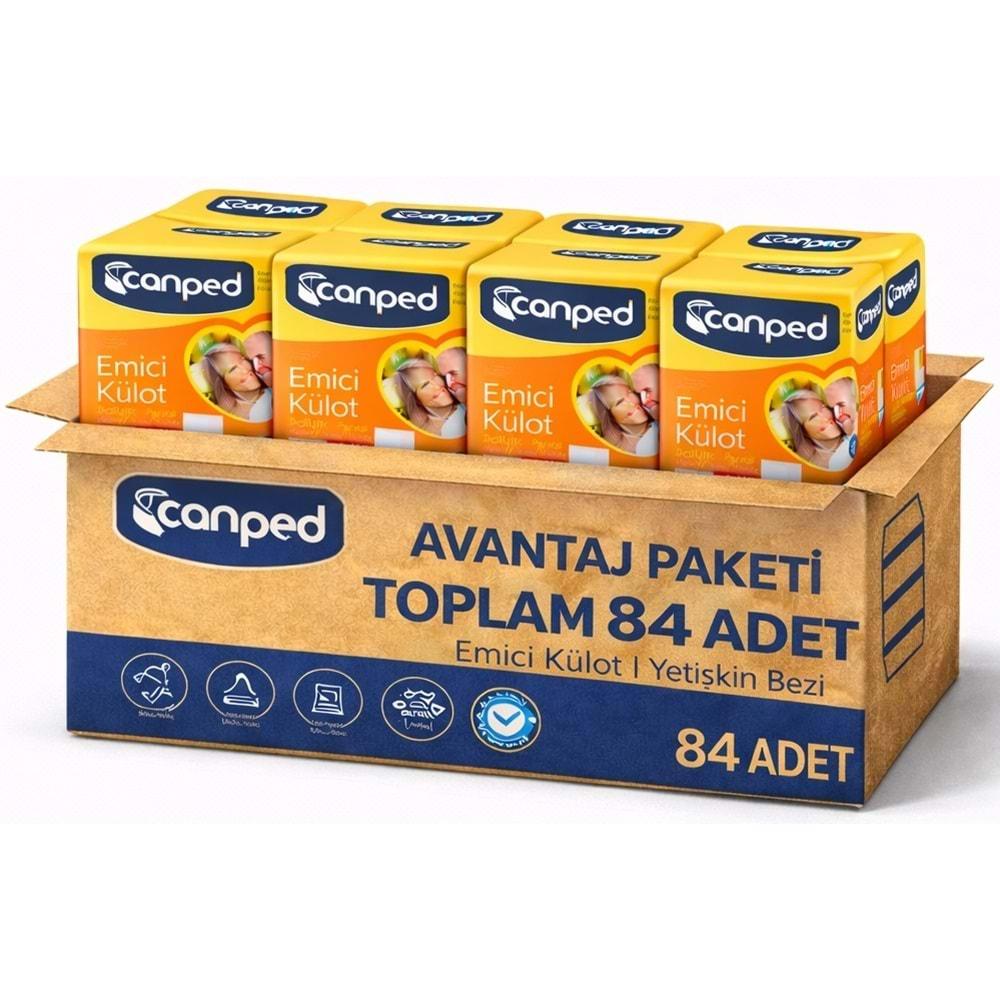 Canped Emici Külot Pants Hasta Yetişkin Bezi L - Büyük - Large Ekonomik Pk 84 Adet (6PK*14)