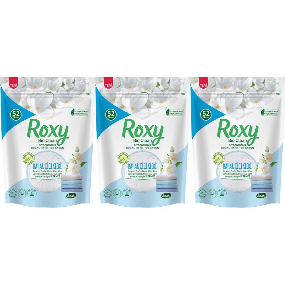 Dalan Roxy Bio Clean Matik Sabun Tozu 1.6Kg Bahar Çiçekleri (3 Lü Set) (156 Yıkama)