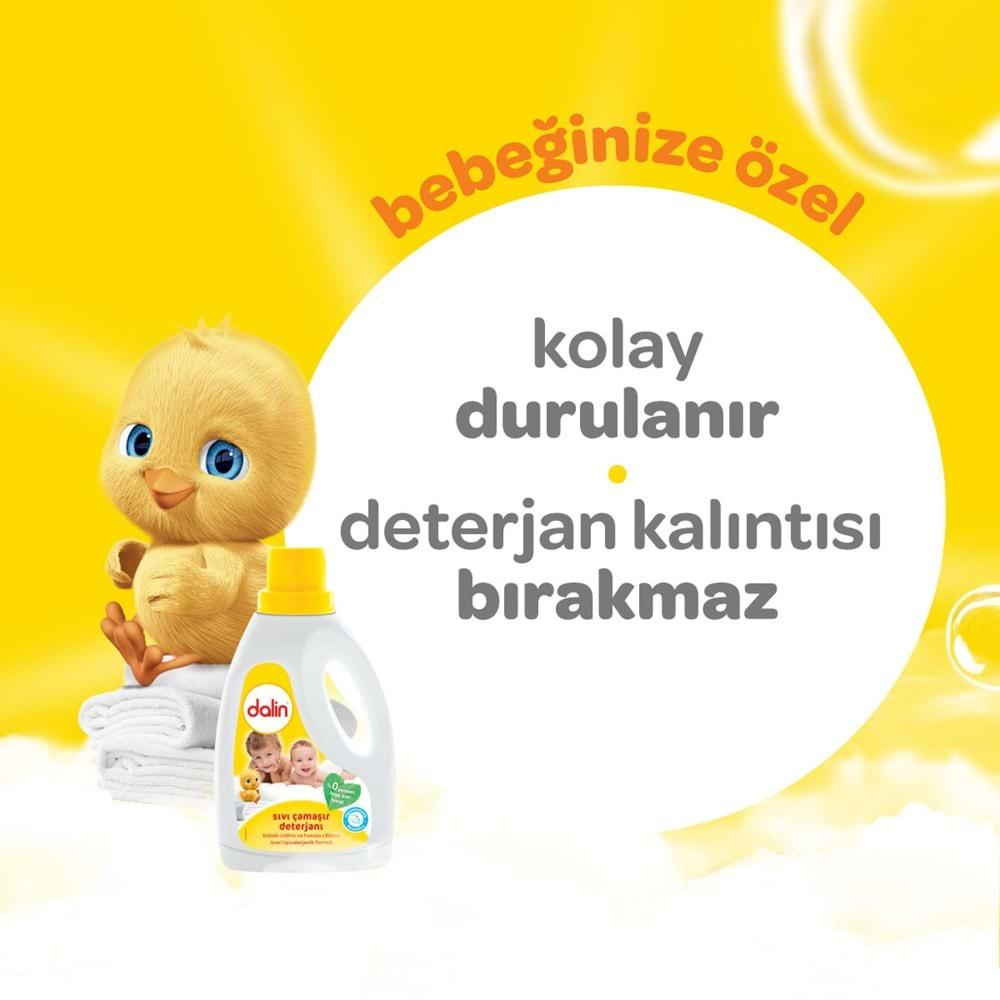 Dalin Çamaşır Deterjanı 1.5LT Klasik (Hassas ve Hipoalerjenik Formül) (4 Lü Set)