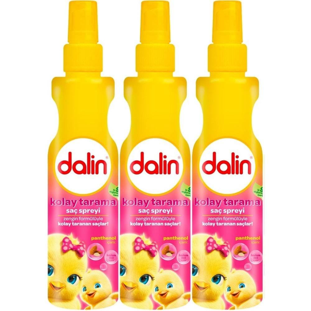 Dalin Kolay Saç Tarama Spreyi 200ML Badem Özlü (3 Lü Set)