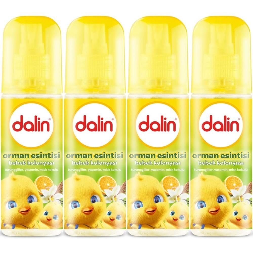 Dalin Bebek Kolonyası 150ML Orman Esintisi (Turunçgiller-Yasemin-Misk Kokulu) (4 Lü Set)