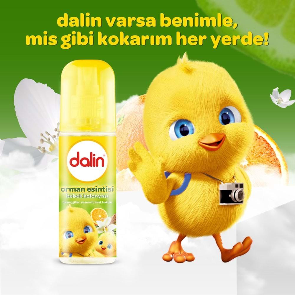 Dalin Bebek Kolonyası 150ML Orman Esintisi (Turunçgiller-Yasemin-Misk Kokulu) (4 Lü Set)