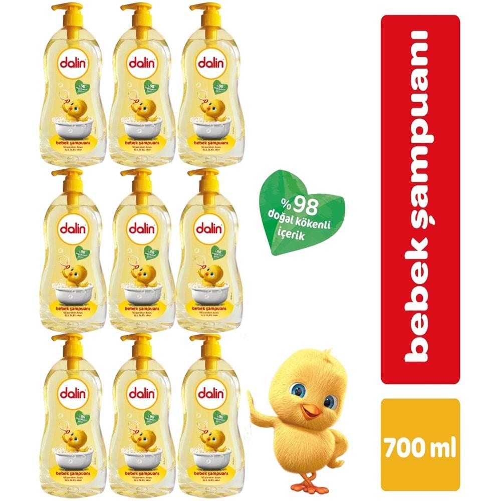Dalin Bebek Şampuanı Klasik 700ML Pompalı (9 Lu Set)