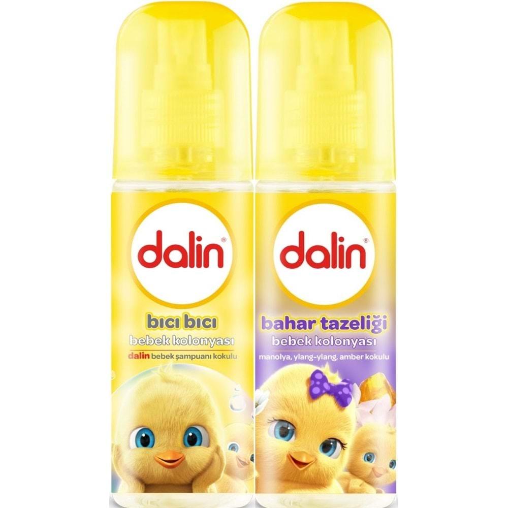 Dalin Bebek Kolonyası 150ML (Bıcı Bıcı Kokusu-Bahar Tazeliği) Karma 2 Li Set