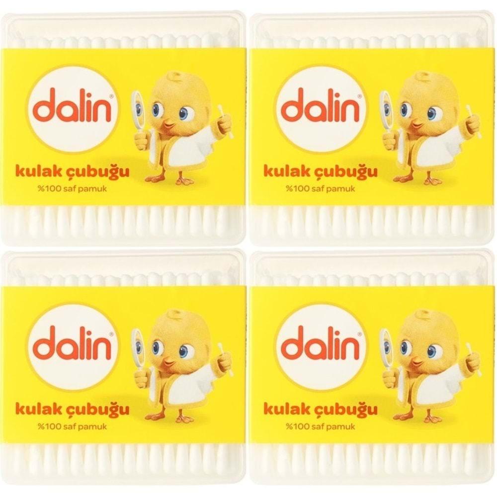 Dalin Kulak Çubuğu 100 Adet (4 Lü Set)