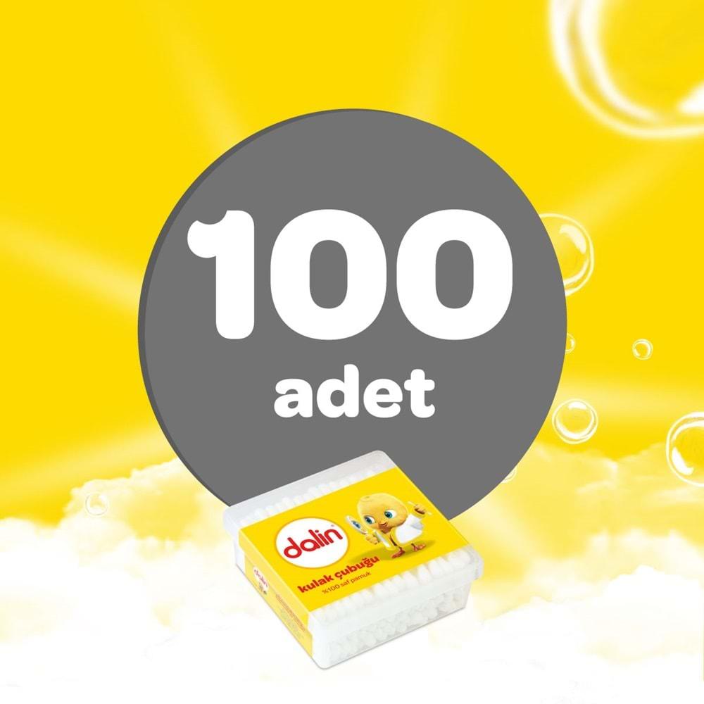 Dalin Kulak Çubuğu 100 Adet (4 Lü Set)