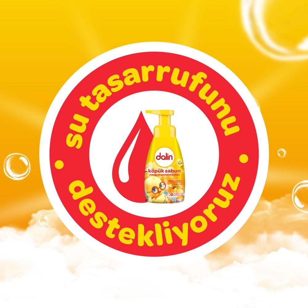 Dalin Köpük Sabun 200ML Mango ve Portakal Kokulu Çoçuklarınız İçin (4 Lü Set)