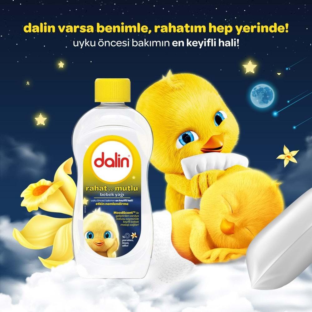 Dalin Bebek Yağı 300ML Rahat ve Mutlu Vanilya Kokulu Nemlendirici (3 Lü Set)