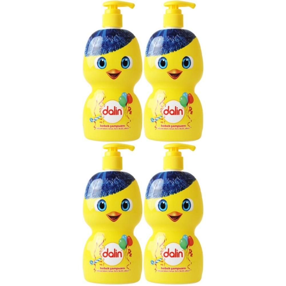 Dalin Bebek Şampuanı 500ML (Eğlen Öğren Serisi) Pompalı (4 Lü Set)