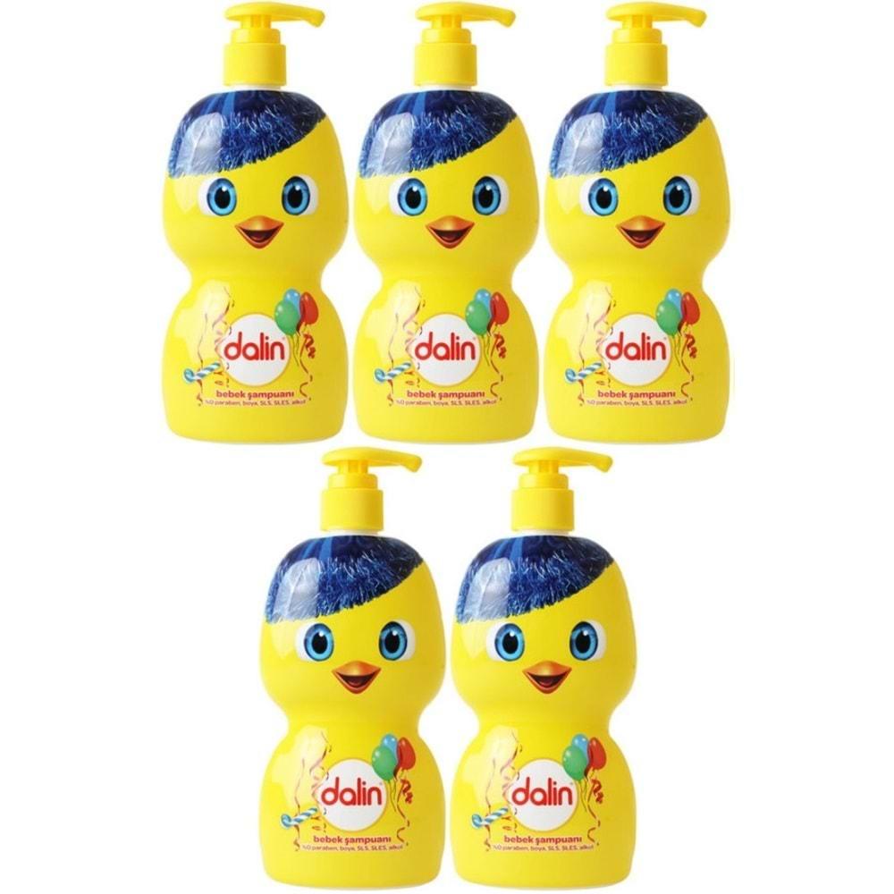 Dalin Bebek Şampuanı 500ML (Eğlen Öğren Serisi) Pompalı (5 Li Set)