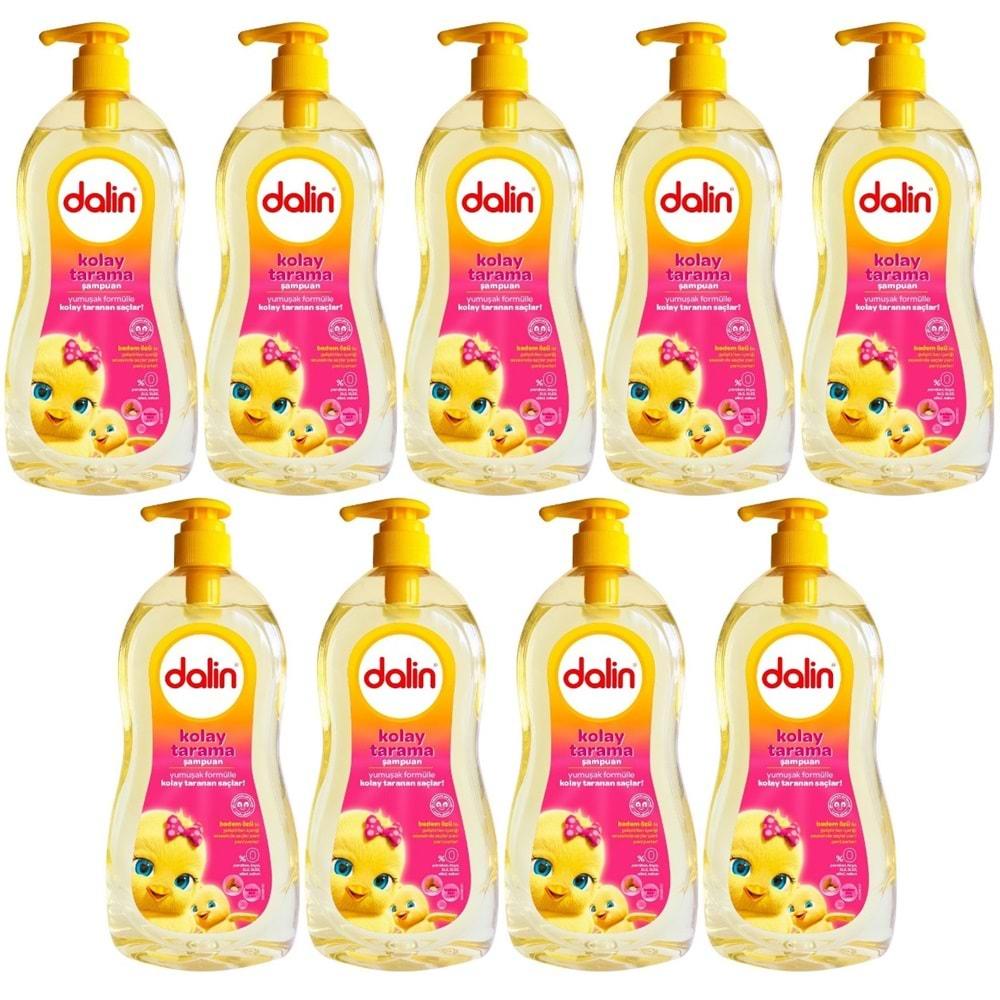 Dalin Bebek Şampuanı 700ML Kolay Tarama Badem Özlü Pompalı (9 Lu Set)