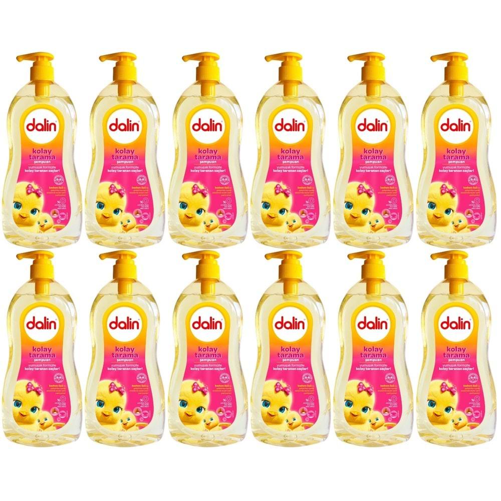 Dalin Bebek Şampuanı 700ML Kolay Tarama Badem Özlü Pompalı (12 Li Set)