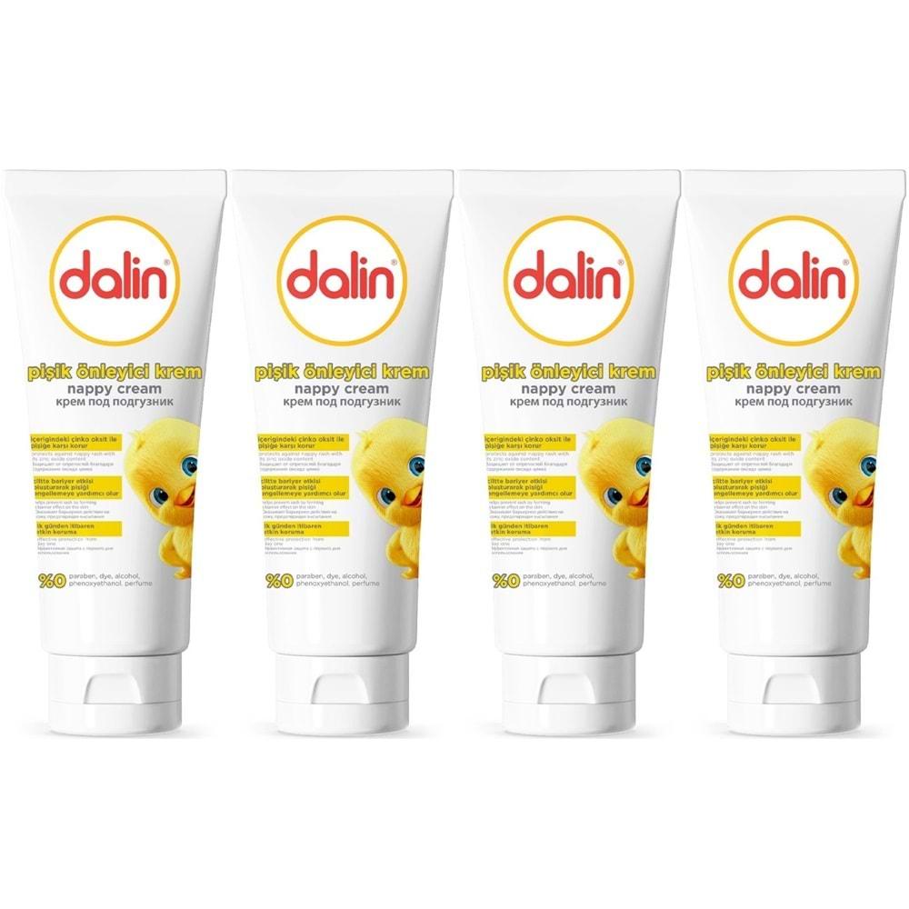Dalin Pişik öneliyici Krem/Pişik Kremi 100ML (Bebekler İçin) (4 Lü Set)