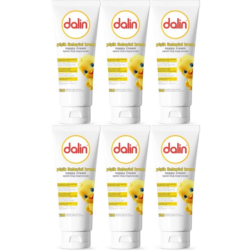 Dalin Pişik öneliyici Krem/Pişik Kremi 100ML (Bebekler İçin) (6 Lı Set)