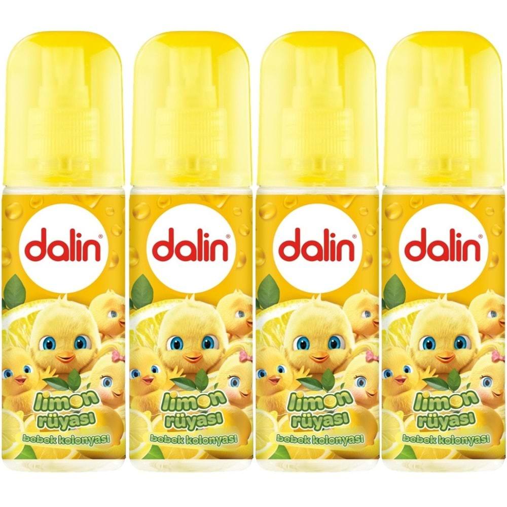 Dalin Bebek Kolonyası 150ML Limon Çiçeği (Limon-Bergomat-Papatya) (4 Lü Set)