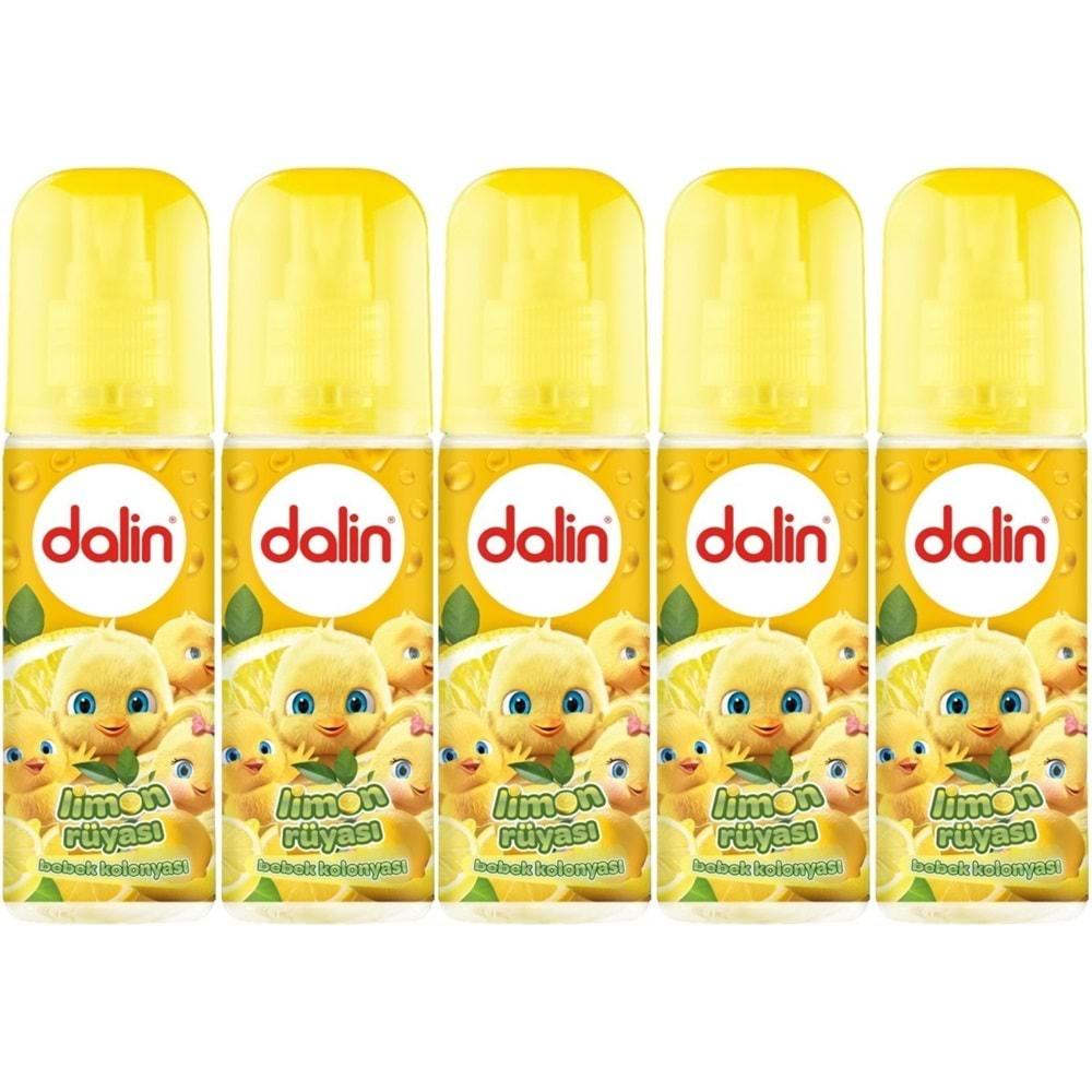 Dalin Bebek Kolonyası 150ML Limon Çiçeği (Limon-Bergomat-Papatya) (5 Li Set)