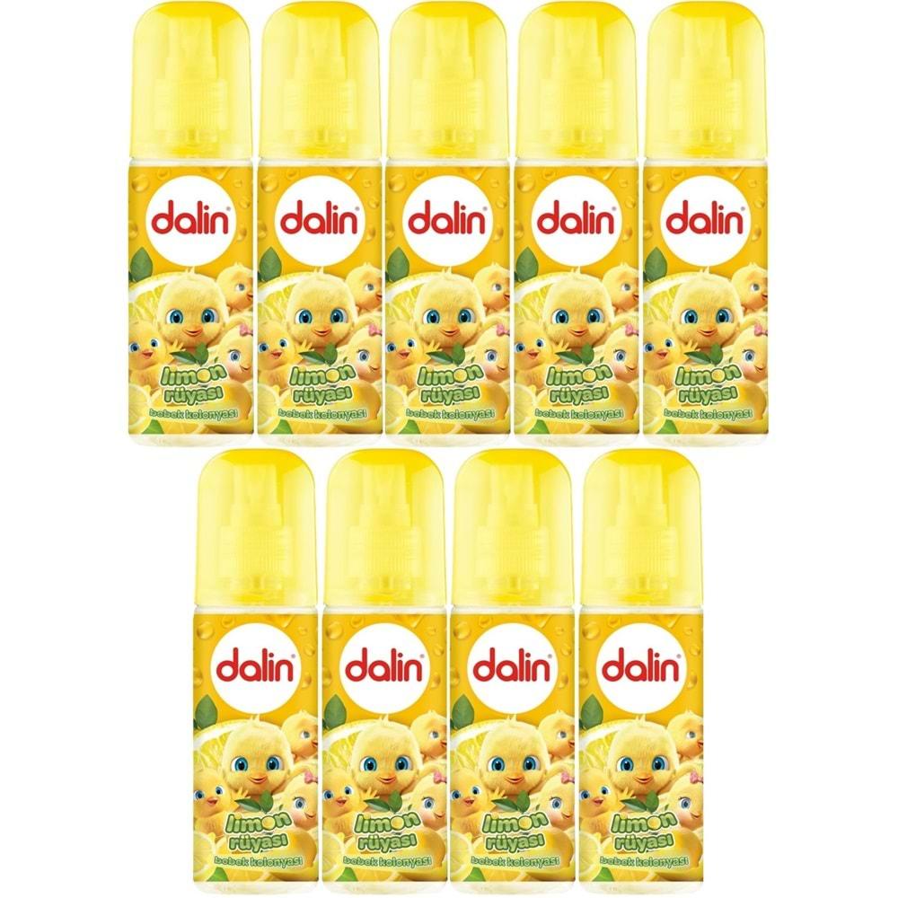 Dalin Bebek Kolonyası 150ML Limon Çiçeği (Limon-Bergomat-Papatya) (9 Lu Set)