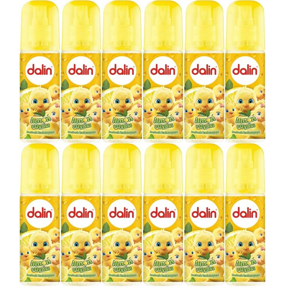 Dalin Bebek Kolonyası 150ML Limon Çiçeği (Limon-Bergomat-Papatya) (12 Li Set)