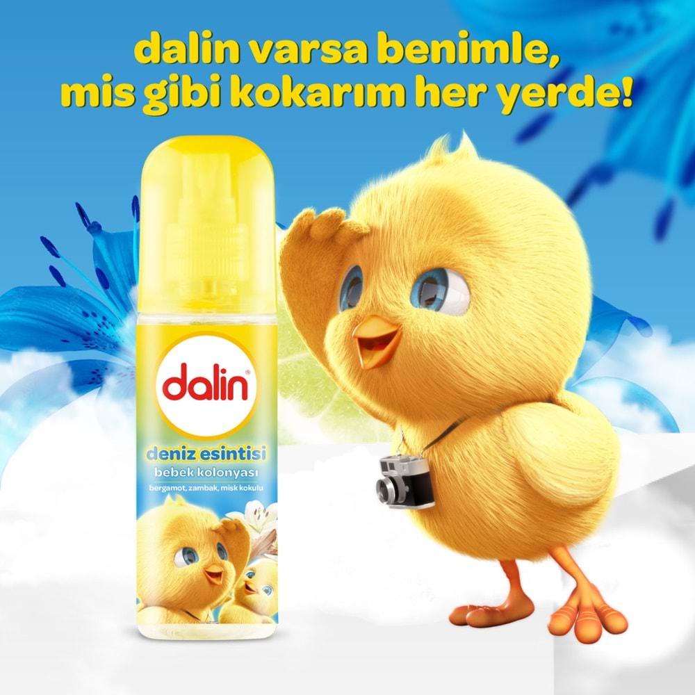 Dalin Bebek Kolonyası 150ML Deniz Esintisi (Bergomat-Zambak-Misk Kokulu) (4 Lü Set)