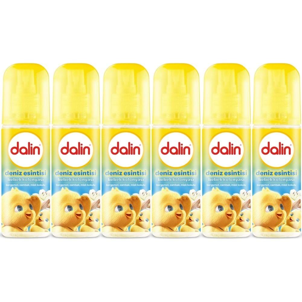 Dalin Bebek Kolonyası 150ML Deniz Esintisi (Bergomat-Zambak-Misk Kokulu) (6 Lı Set)