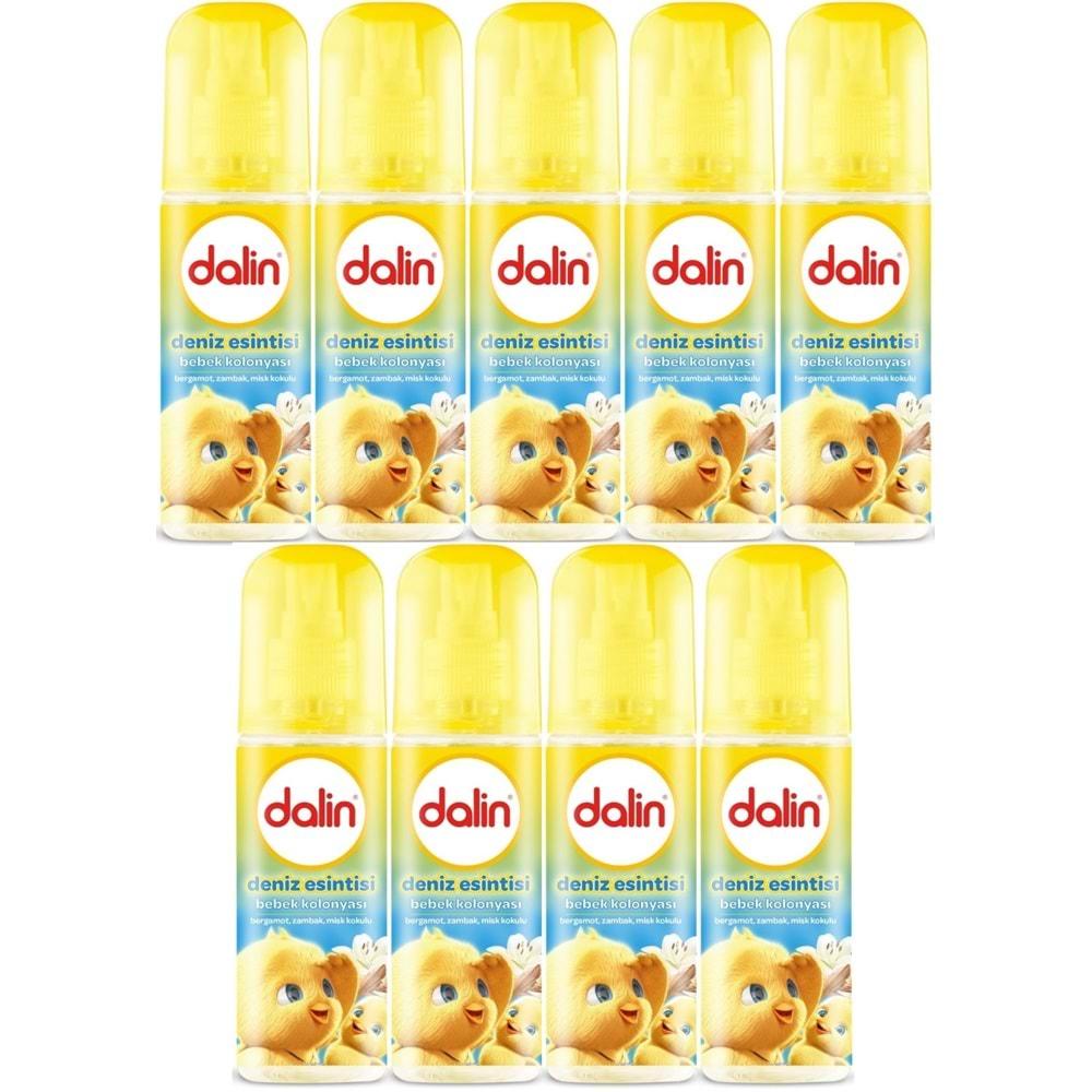 Dalin Bebek Kolonyası 150ML Deniz Esintisi (Bergomat-Zambak-Misk Kokulu) (9 Lu Set)