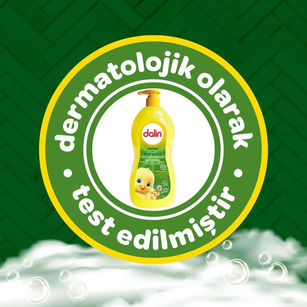 Dalin Bebek Saç & Vücut Şampuanı 700ML Nem ve Koruma Avakado Özlü (Pompalı) (2 Li Set)